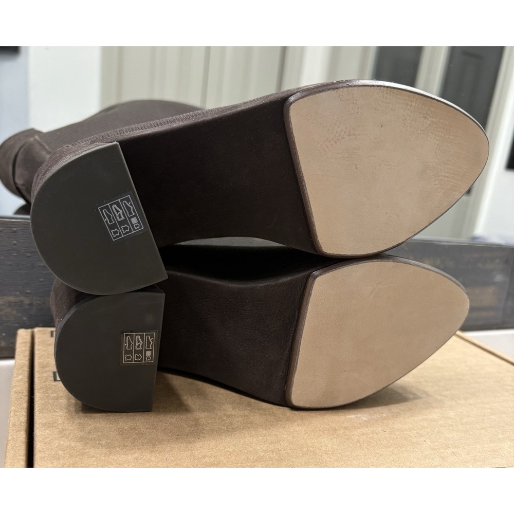 Eileen Fisher Womens Signy Pumps Heels Brown Knit Nubuck Block Heel Size 5.5 M - Picture 4 of 5